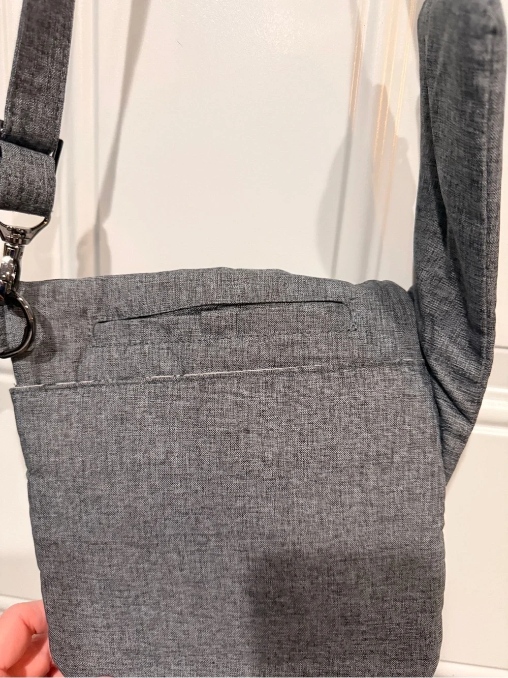 LUG Skipper Quilted Grey Crossbody Shoulder Bag